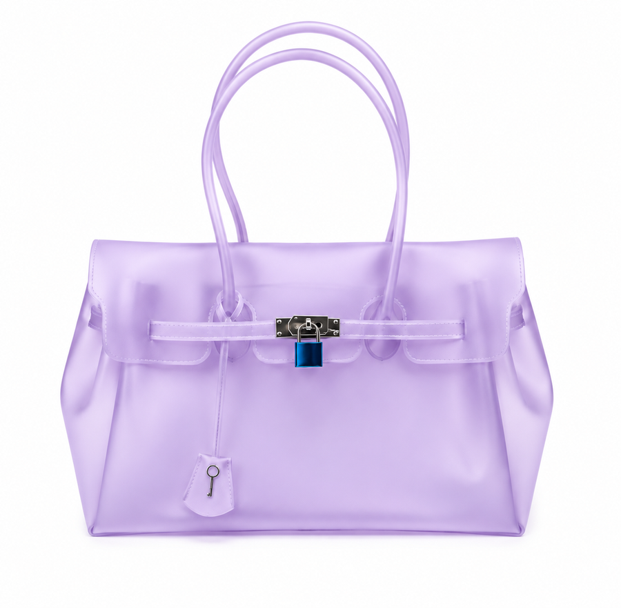 The Riviera Jelly Tote — Periwinkle