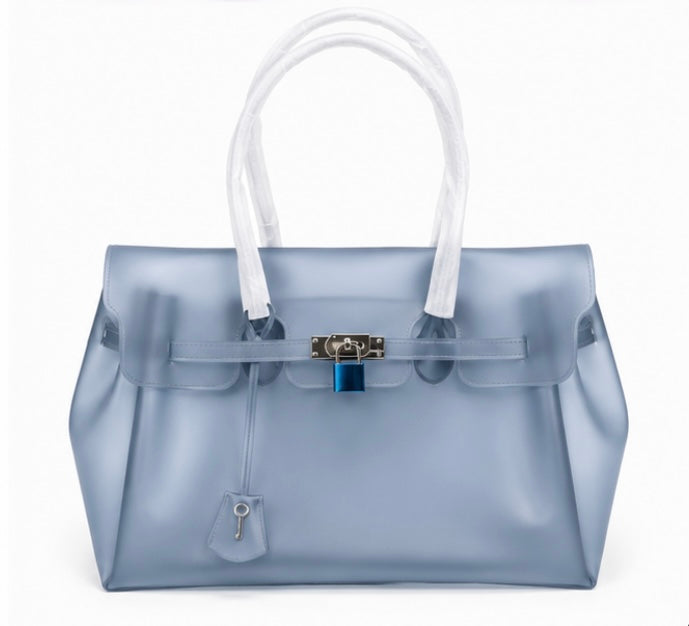 The Riviera Jelly Tote — Fifty Shades of Blue
